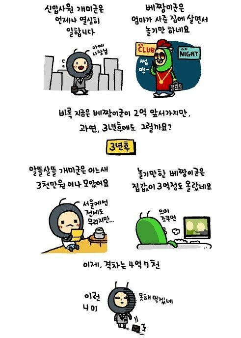 개미와배짱이 이미지